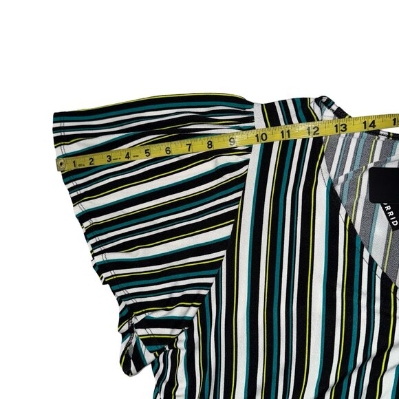 TORRID Midi Crepe Studio Knit Flutter Sleeve Dress Sz 3(3x) 22-24 NWT - Picture 12 of 15